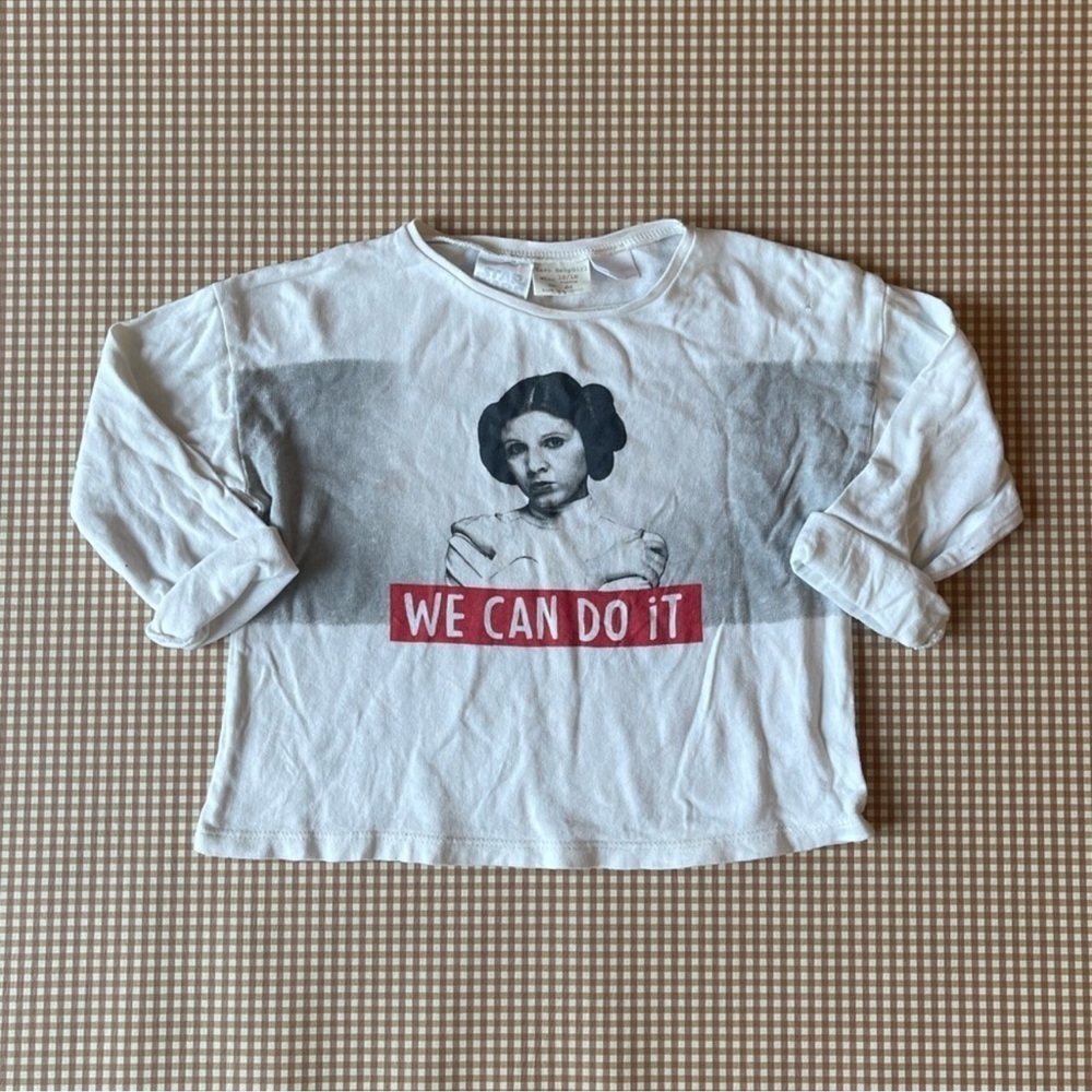 Zara X Star Wars Princess Leia long sleeve‎ shirt. Baby size 12-18 months.